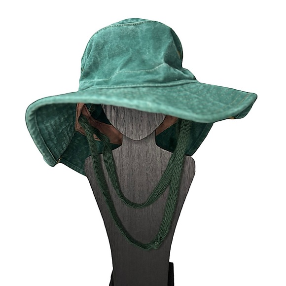 Tilley Wanderer Hat Green Canvas Bucket Hat / Boonie Hat Size 7 1/8 Tilley Hat - Picture 2 of 13